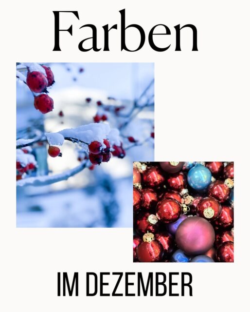 Farben sind genau mein Ding und deshalb gibt es im Dezember tolle farbige Kombinationen für zeitlose Weihnachtsstimmung! Welche Kombi gefällt dir am besten?

#farben #farbkombinationen #colourcombinations #octoberlove #mfwfarbspiel